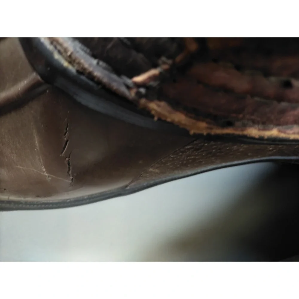 Hoffman Mens Boots 10 Brown Leather Lineman Climbing Felt Liner USA Made‎ Work